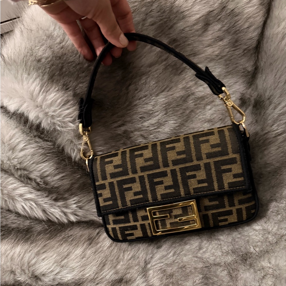 Fendi Mini Baguette Zucca Print